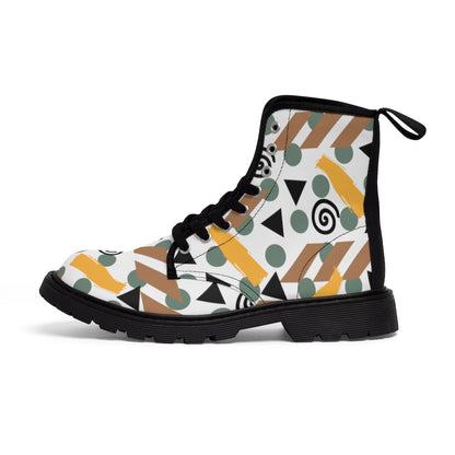 Camo Abstract Men's Canvas Boots