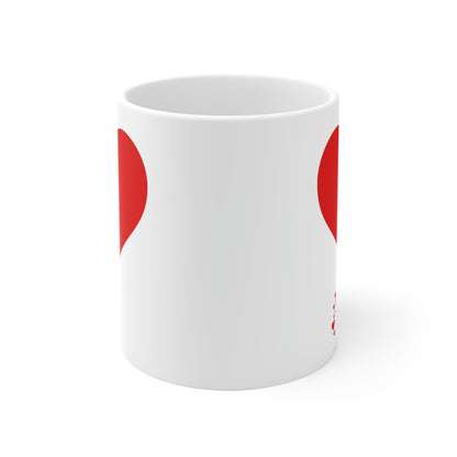 One Heart Forever Mug 15 oz - White