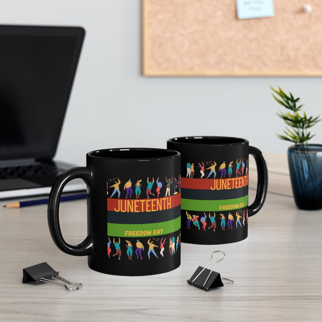 Juneteenth 11oz Mug - Black