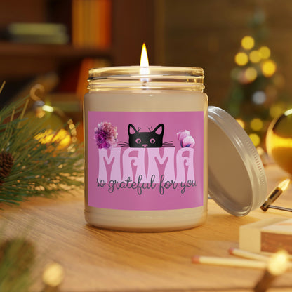 Mothers Day Candle Scented for Mom Gift Candle for Birthday 9 oz Pink