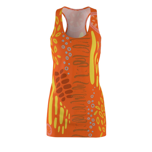 Carefree Women's Racerback Dress - Orange