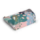 Abstract in Pink and Green Accessory Pouch