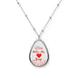 You Make My Heart Sing Oval Necklace Valentine Jewelry