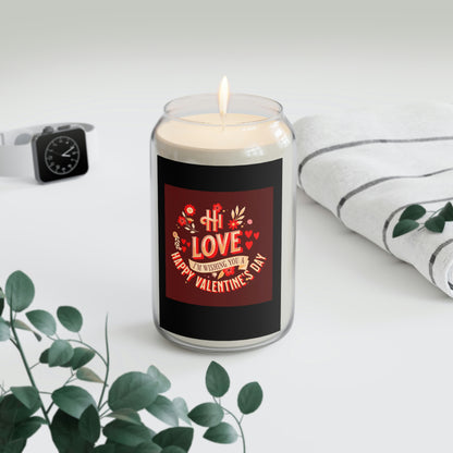 Hi Love Valentine Greeting Scented Candle, 13.75oz
