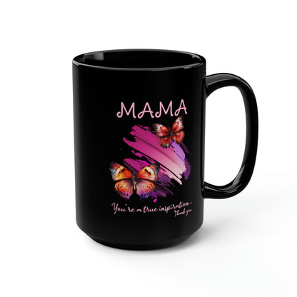 Gift for Mama Mug with Butterflies Gift for Mothers Day for Moms and Coffee Lovers Gift for Butterfly Lovers