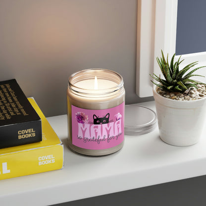 Mothers Day Candle Scented for Mom Gift Candle for Birthday 9 oz Pink