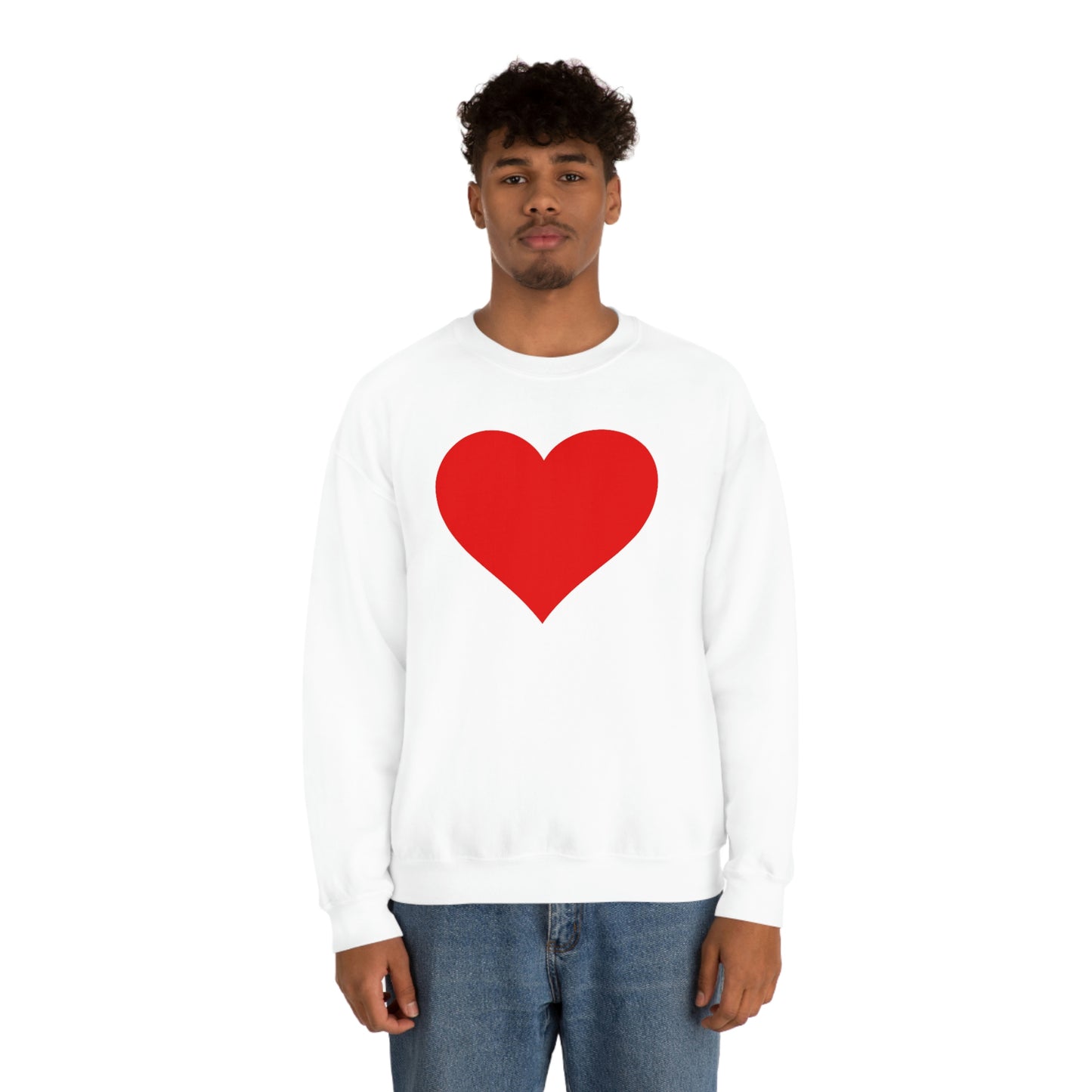 One Heart One Love Valentine Red Heart Sweatshirt
