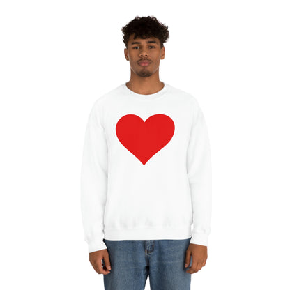 One Heart One Love Valentine Red Heart Sweatshirt