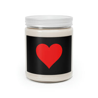 One Heart, One Love Scented Candle, 9oz - Black