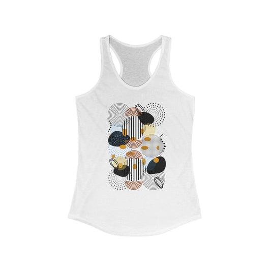 Circles Bars and Rocks Women's Racerback Tank