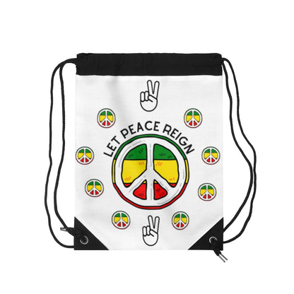 Let Peace Reign Drawstring Bag #1