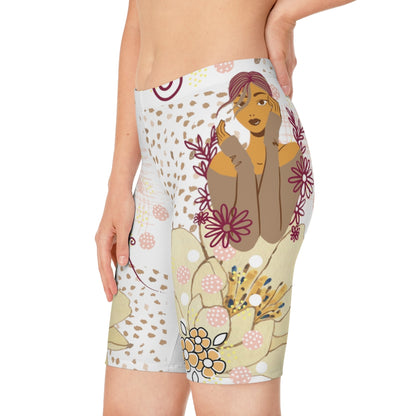 Woman in Wine Women's Bike Shorts
