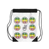 Let Peace Reign Drawstring Bag #3