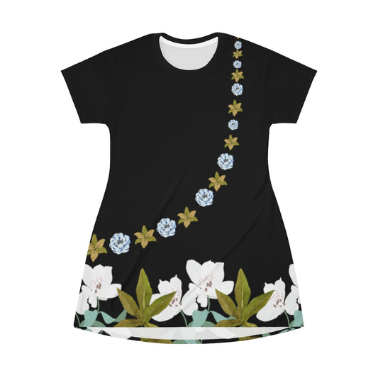Summer Breeze T-Shirt Dress - Black