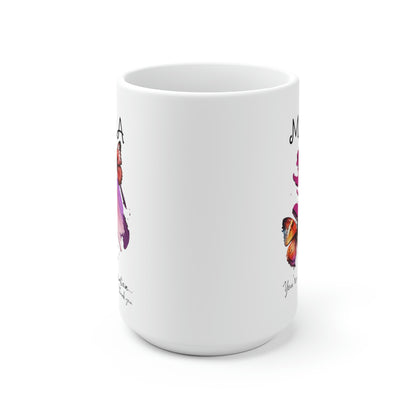 Mothers Day Mug for Gift for Mama Cup with Butterflies Gift for Mom Inspirational Love