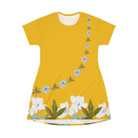 Summer Breeze T-Shirt Dress - Yellow