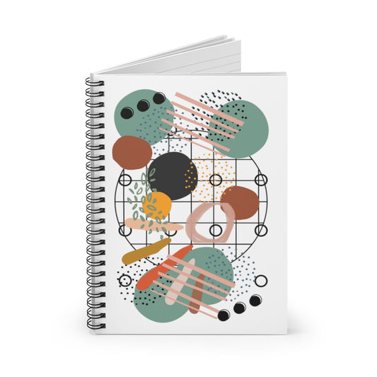 Earthy Abstract Spiral Notebook