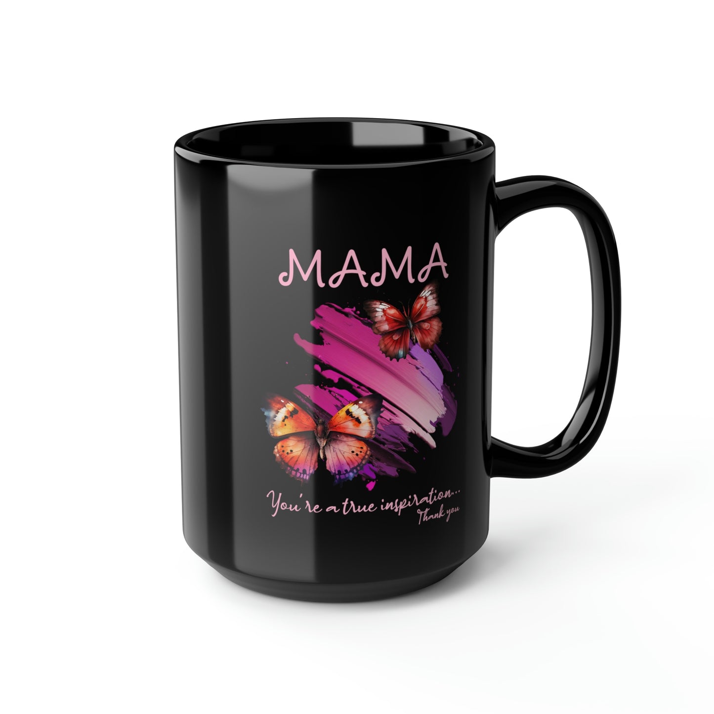 Gift for Mama Mug with Butterflies Gift for Mothers Day for Moms and Coffee Lovers Gift for Butterfly Lovers