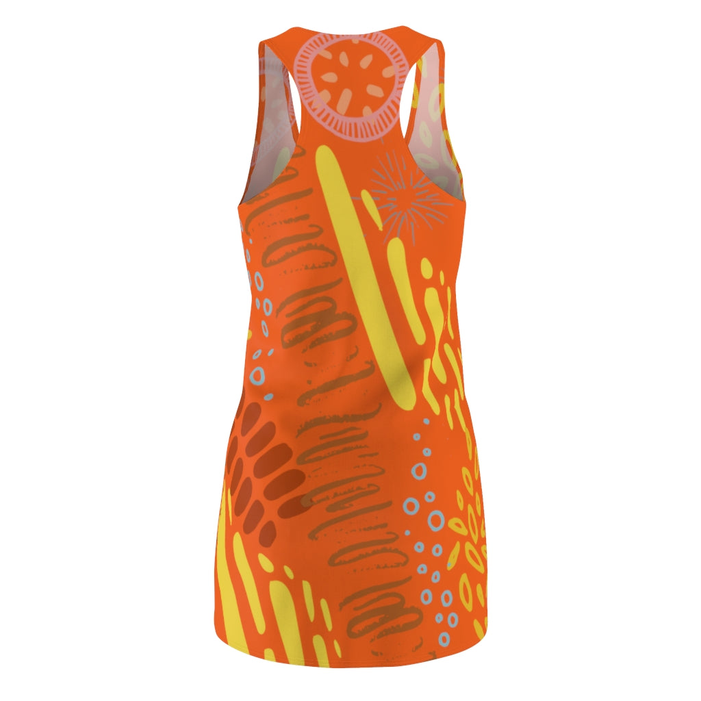 Carefree Women's Racerback Dress - Orange
