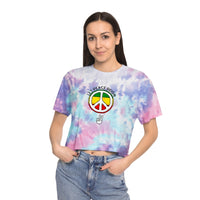 Let Peace Reign Tie-Dye Crop Tee