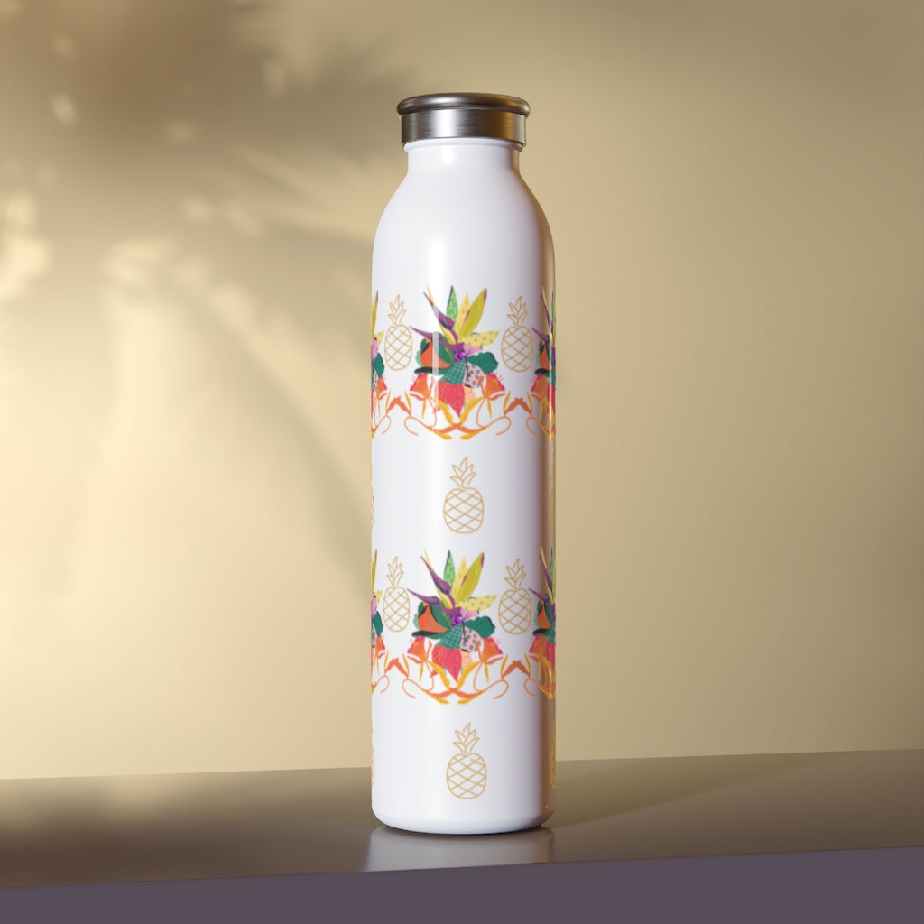 Tropical Pineapple Slim Water Bottle