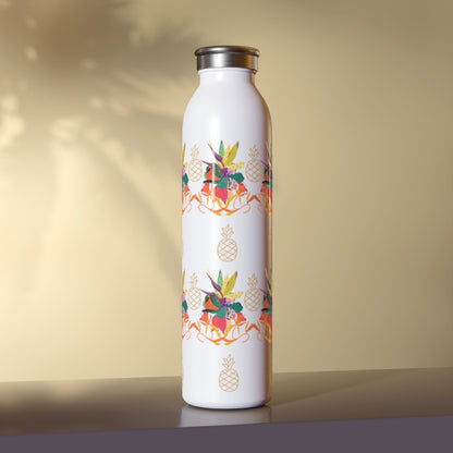 Tropical Pineapple Slim Water Bottle