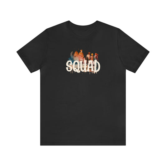 Squad T shirt Men and Women Casual Black Top for Hanging with Friends for Community