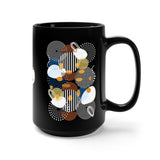 Circles, Bars, and Rocks 15oz Mug - Black