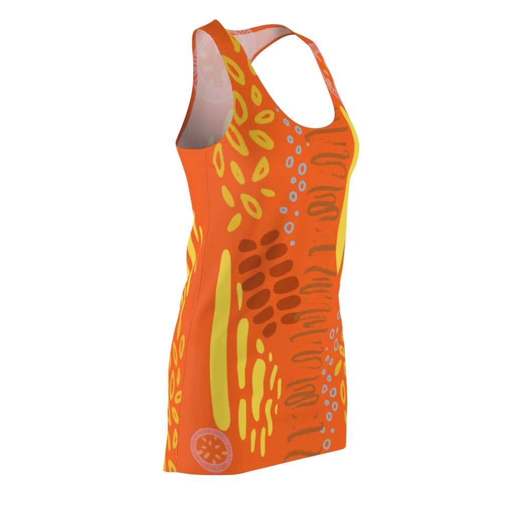 Carefree Women's Racerback Dress - Orange