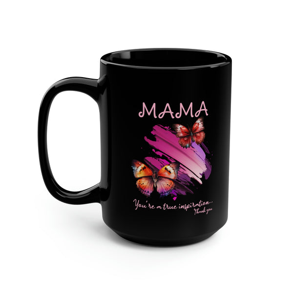 Gift for Mama Mug with Butterflies Gift for Mothers Day for Moms and Coffee Lovers Gift for Butterfly Lovers