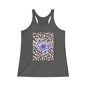 Purple Anemone Women's Tri-Blend Racerback Tank