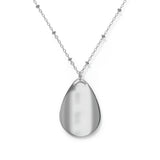 Eternity Won't Be Long Enough Oval Necklace Valentine Jewelry - White