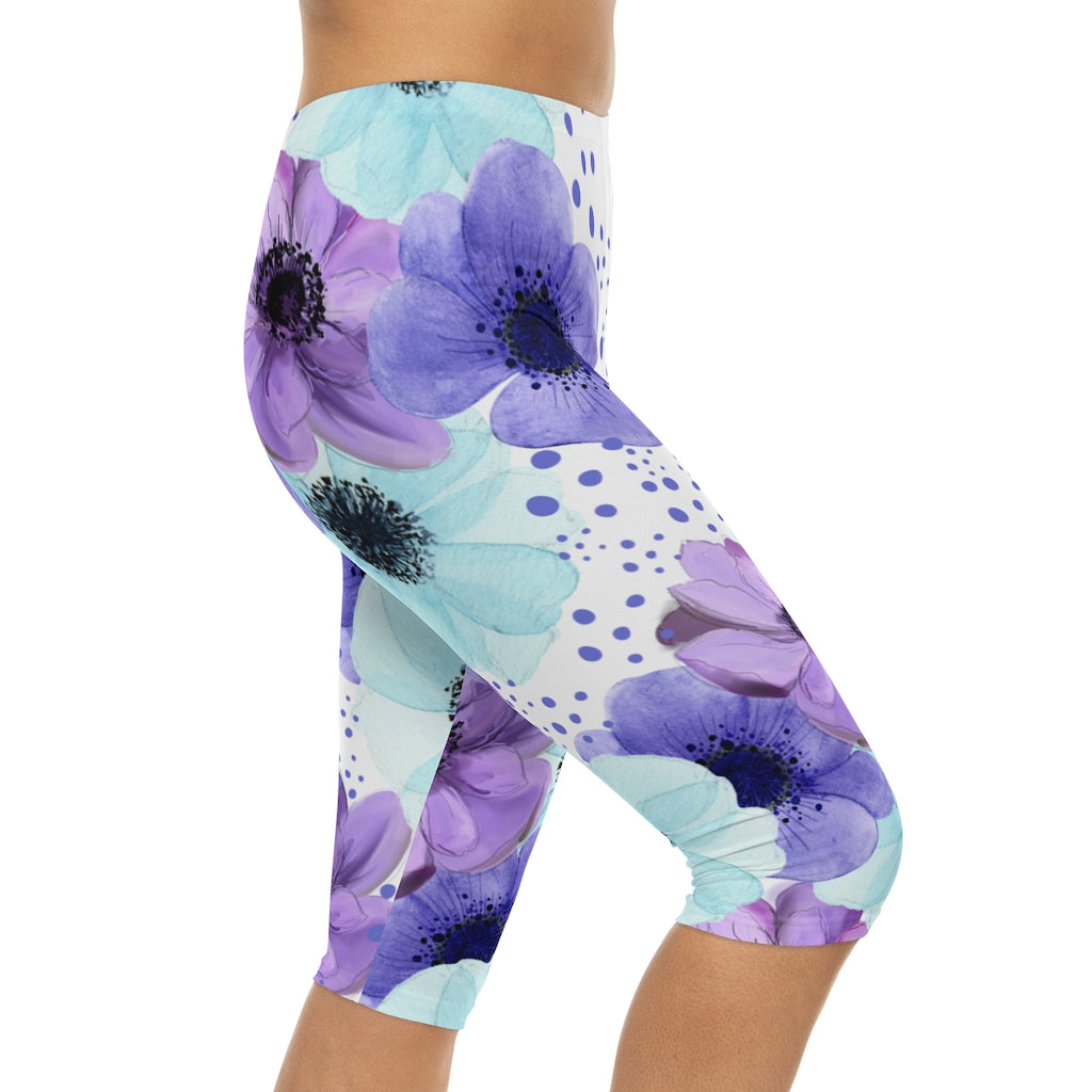 Purple Fusion Women’s Capri Leggings