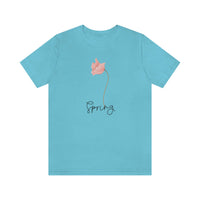 Flower Shirt for Women Pink Flower T Shirt for Spring Gift for Women Spring T-Shirt
