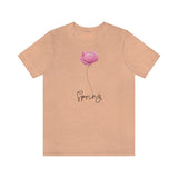 Flower T Shirt for Women Pink Flower Shirt Gift for Spring for Ladies Spring Flower Shirt