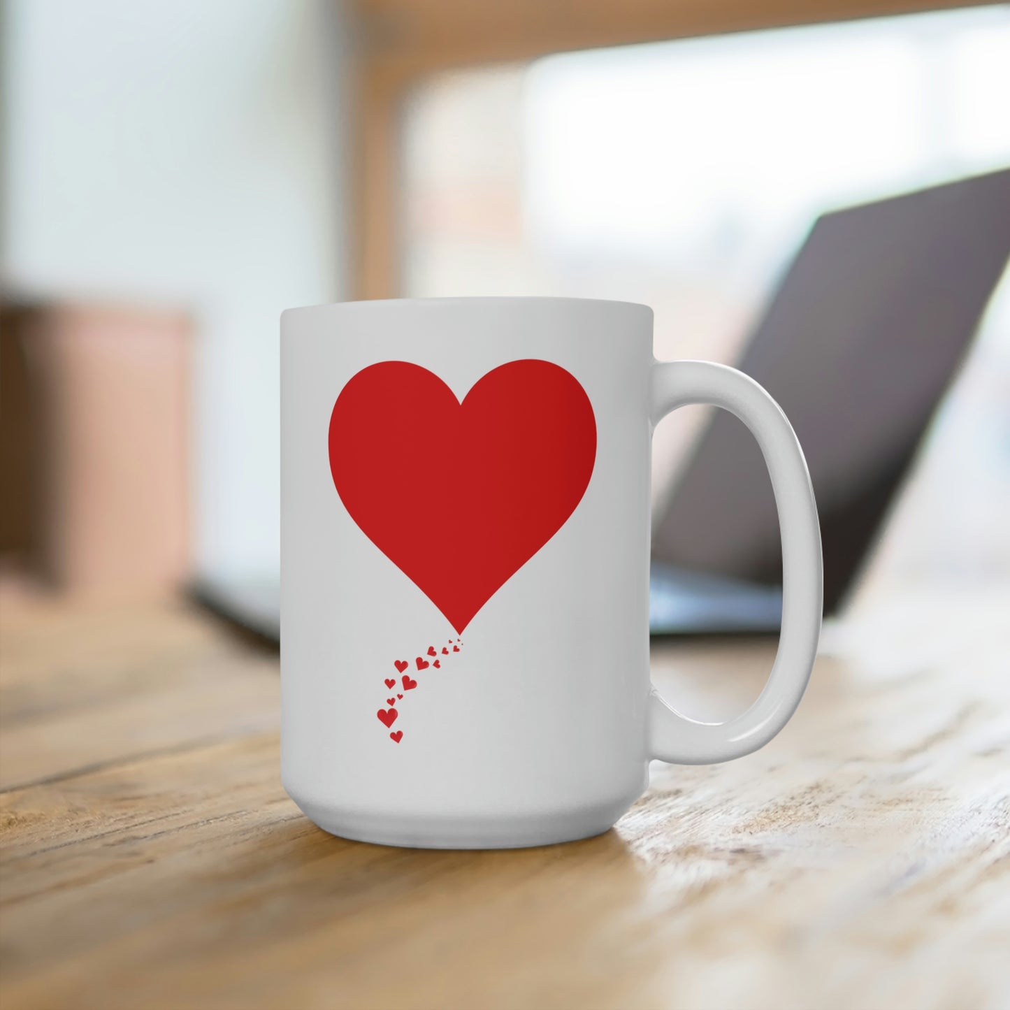 One Heart Forever Mug 15 oz - White