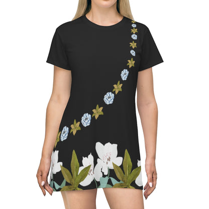 Summer Breeze T-Shirt Dress - Black