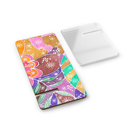 Multicolor Abstract Mobile Phone Stand