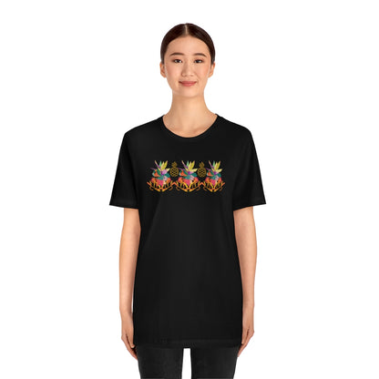 Tropical Pineapple Unisex Short Sleeve Tee