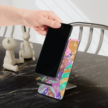 Multicolor Abstract Mobile Phone Stand