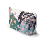 Abstract in Pink and Green Accessory Pouch