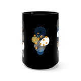 Circles, Bars, and Rocks 15oz Mug - Black