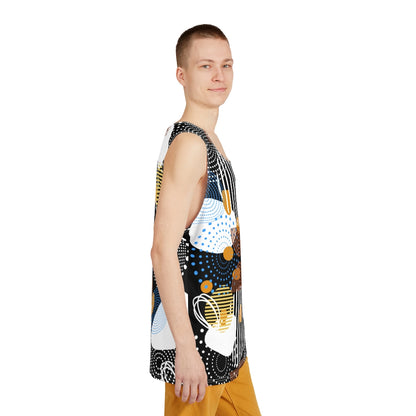 Circles Bars and Rocks Men's Tank