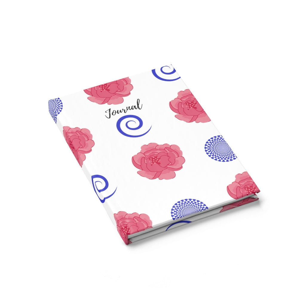 Peonies and Swirls Journal