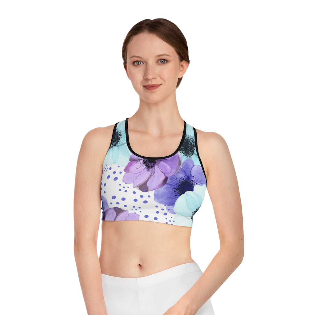 Purple Fusion Sports Bra