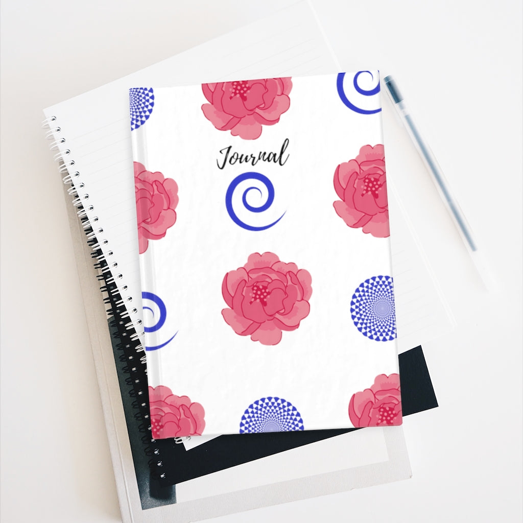 Peonies and Swirls Journal