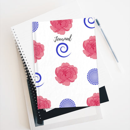 Peonies and Swirls Journal