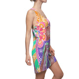 Multicolor Abstract Women's Racerback Dress