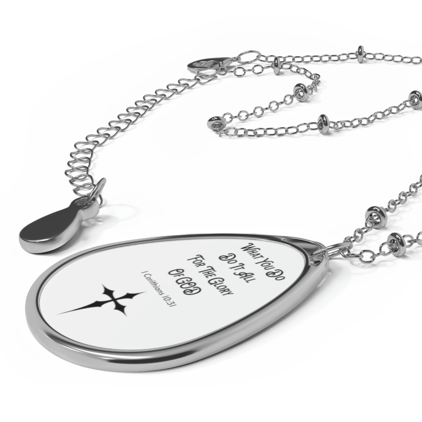 Religious Saying Necklace for Gift for Men Women and Children for Easter