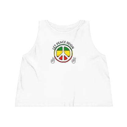 Let Peace Reign Cropped Tank Top